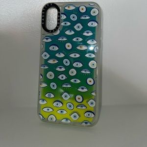 blue and green water fall CASETIFY case for iphone xs/x